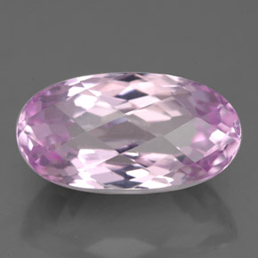 Kunzite naturale rosa da 5,71 ct, taglio ovale, VS