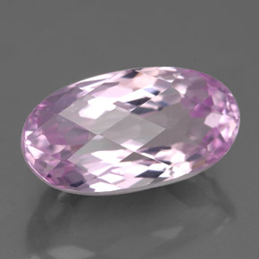 Kunzite naturale rosa da 5,71 ct, taglio ovale, VS
