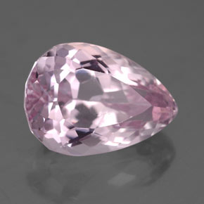 Kunzite Rosa naturale da 7.55 ct, Forma a pera, VS