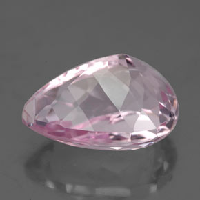 Kunzite Rosa naturale da 7.55 ct, Forma a pera, VS