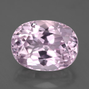 Kunzite naturale rosa da 6,47 ct, taglio ovale, VS-SI