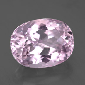 Kunzite naturale rosa da 6,47 ct, taglio ovale, VS-SI