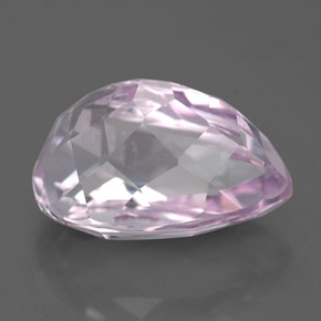 Kunzite Rosa naturale da 6.57 ct, Forma a pera, VS