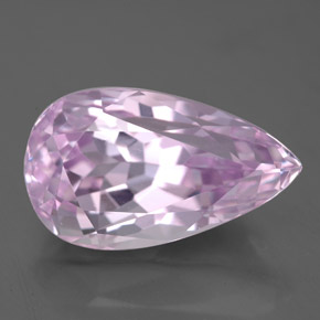 Kunzite naturale rosa da 7,83 ct, taglio a pera, VS