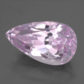 Kunzite naturale rosa da 7,83 ct, taglio a pera, VS