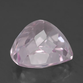 Kunzite naturale rosa da 9,72 ct, taglio a pera, VS
