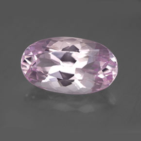 Kunzite naturale rosa da 8,71 ct, taglio ovale, VVS