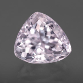 Kunzite naturale rosa da 5,07 ct, trillion, VVS