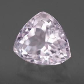 Kunzite naturale rosa da 5,07 ct, trillion, VVS