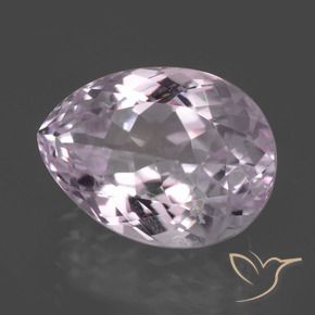 Kunzite Rosa Ciliegia Chiaro naturale da 7.60 ct, Forma a pera, VS