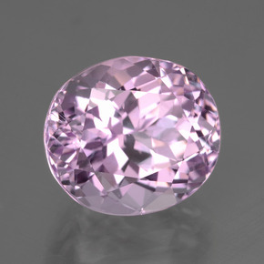 Kunzite Rosa naturale da 12.18 ct, Taglio ovale, VS