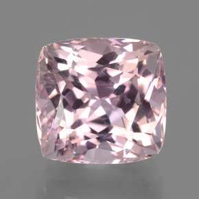 Kunzite naturale rosa da 10,26 ct, taglio a cuscino, VS