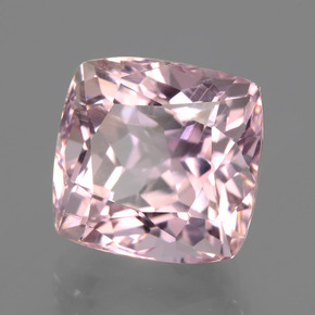 Kunzite naturale rosa da 10,26 ct, taglio a cuscino, VS
