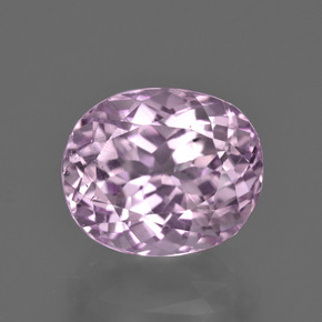 Kunzite naturale rosa da 7,09 ct, taglio ovale, VS
