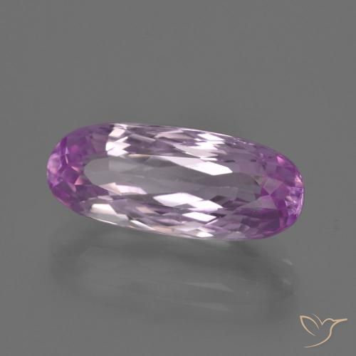 Kunzite Viola molto chiaro naturale da 7.04 ct, Ovale, VVS
