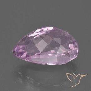 Kunzite Viola medio-chiaro naturale da 8.55 ct, Forma a pera, VS