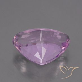 Kunzite Rosa viola chiaro naturale da 11.09 ct, Taglio trillion, VS