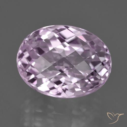 12.85ct Naturale Viola molto chiaro Kunzite, Ovale, VS