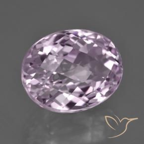 Kunzite Viola molto chiaro naturale da 12.85 ct, Ovale, VS