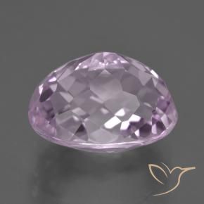 Kunzite Viola molto chiaro naturale da 12.85 ct, Ovale, VS