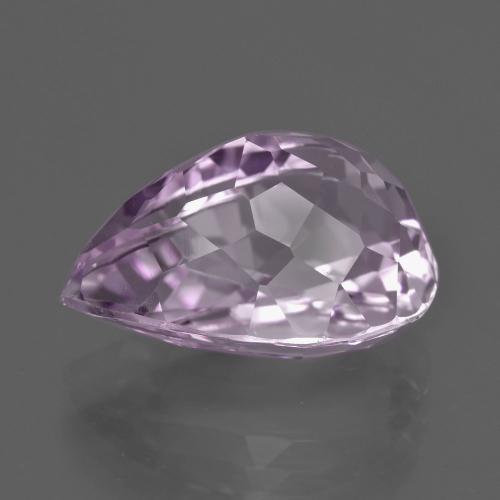 Kunzite naturale viola da 13,59 ct, taglio a pera, VVS