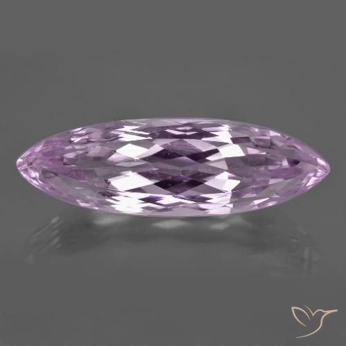 24.38ct Naturale Viola rosato molto chiaro Kunzite, Taglio marquise, VVS-VS