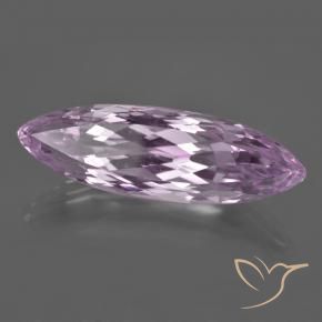 Kunzite Viola rosato molto chiaro naturale da 24.38 ct, Taglio marquise, VVS-VS