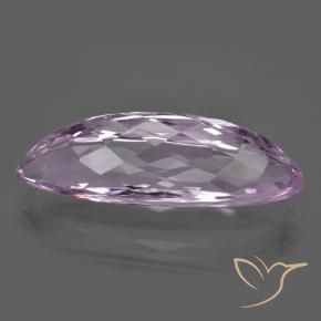 Kunzite Viola rosato molto chiaro naturale da 24.38 ct, Taglio marquise, VVS-VS