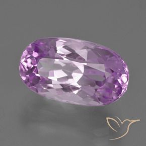Kunzite Viola medio naturale da 9.25 ct, Ovale, VS