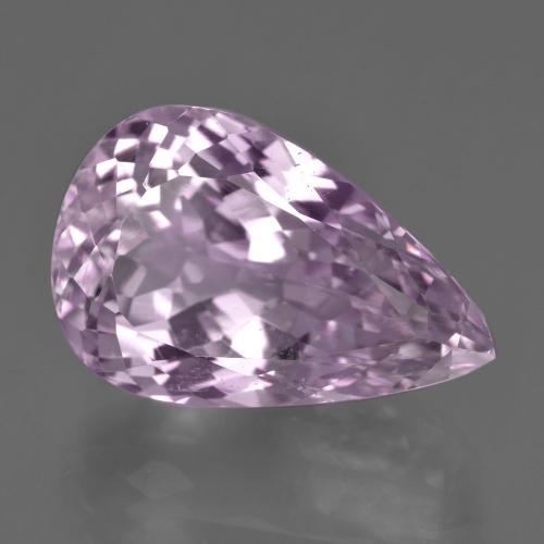 Kunzite naturale rosa da 21,75 ct, taglio a pera, VS
