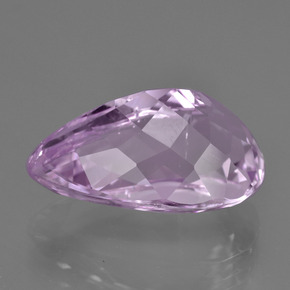 Kunzite naturale porpora da 11,03 ct, taglio a pera, VS