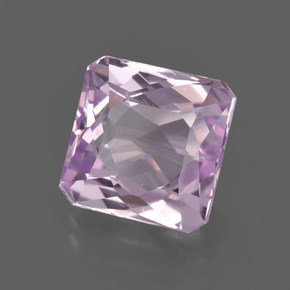 Kunzite naturale rosa da 5,45 ct, taglio smeraldo, VVS-VS