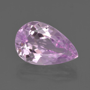 Kunzite Rosa naturale da 5.64 ct, Forma a pera, VVS-VS