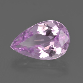 Kunzite Rosa naturale da 5.64 ct, Forma a pera, VVS-VS