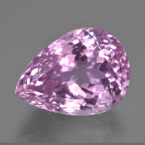 Kunzite Rosa naturale da 27.59 ct, Forma a pera, VVS