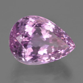 Kunzite Rosa naturale da 27.59 ct, Forma a pera, VVS