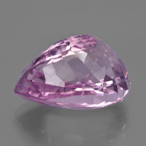 Kunzite Rosa naturale da 27.59 ct, Forma a pera, VVS
