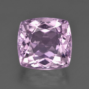 Kunzite naturale rosa da 10,47 ct, taglio a cuscino, VS