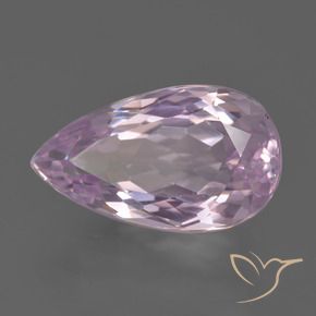 Kunzite Rosa porpora reale naturale da 7.34 ct, Forma a pera, VVS