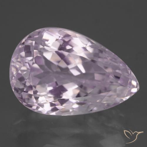 15.88ct Naturale Rosa Ciliegia Chiaro Kunzite, Forma a pera, VVS-VS