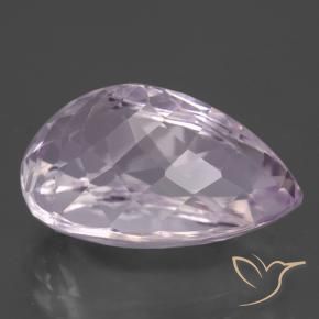 Kunzite Rosa Ciliegia Chiaro naturale da 15.88 ct, Forma a pera, VVS-VS