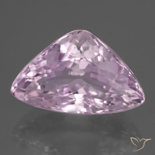 Kunzite naturale rosa da 14,85 ct, trillion, VVS