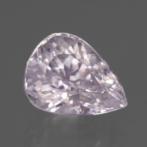 Kunzite naturale rosa da 6,25 ct, taglio a pera, VS
