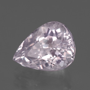 Kunzite naturale rosa da 6,25 ct, taglio a pera, VS