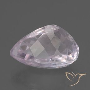 Kunzite Tono rosa molto chiaro naturale da 11.53 ct, Forma a pera, VS