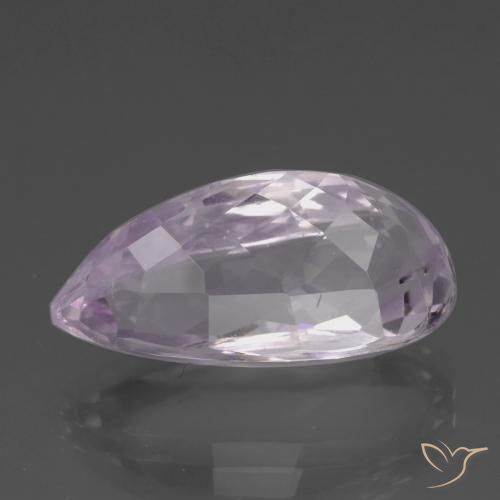 Kunzite Tono rosa molto chiaro naturale da 21.74 ct, Forma a pera, VS