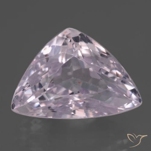 Kunzite Tono rosa molto chiaro naturale da 15.92 ct, Taglio trillion, VS