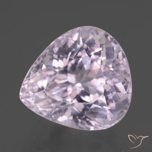 Kunzite naturale rosa da 16,18 ct, taglio a pera, VVS