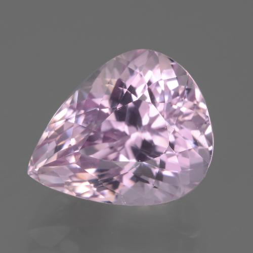 Kunzite naturale rosa da 7,38 ct, taglio a pera, VVS