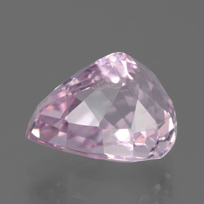 Kunzite naturale rosa da 7,38 ct, taglio a pera, VVS